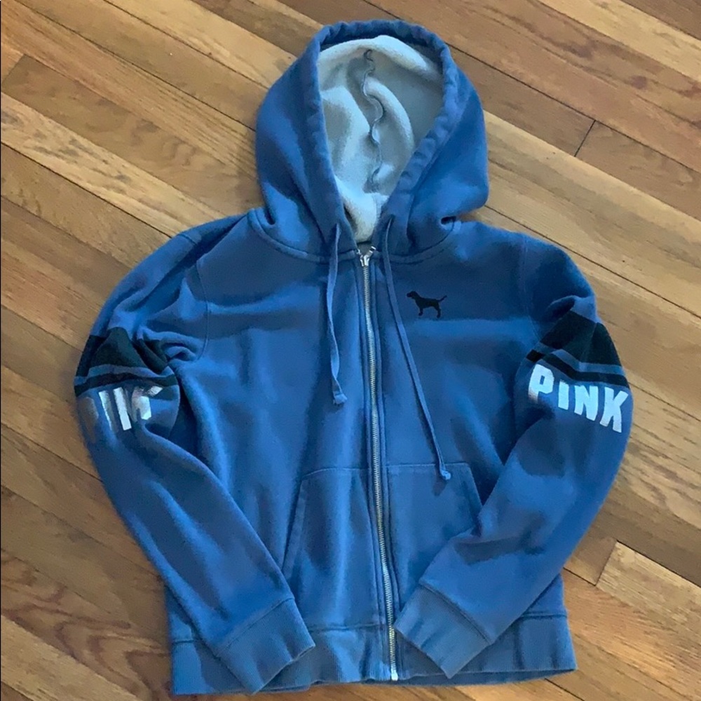 Victoria’s Secret PINK fleece lined zip up hoodie